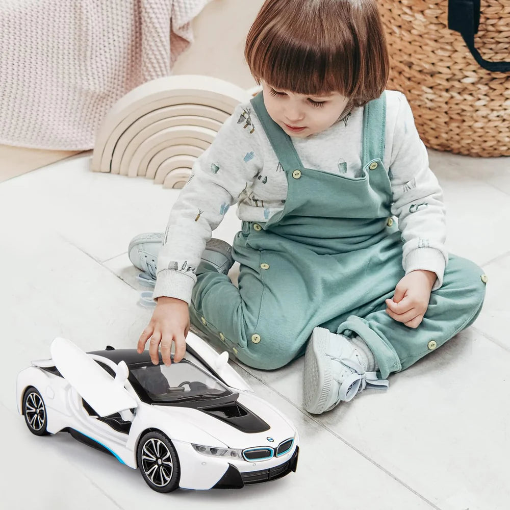 COMPATIBLE FOR BMW I8 1:24 DIECAST METAL TOY CAR (MULTICOLOUR :- WHITE, BLACK )