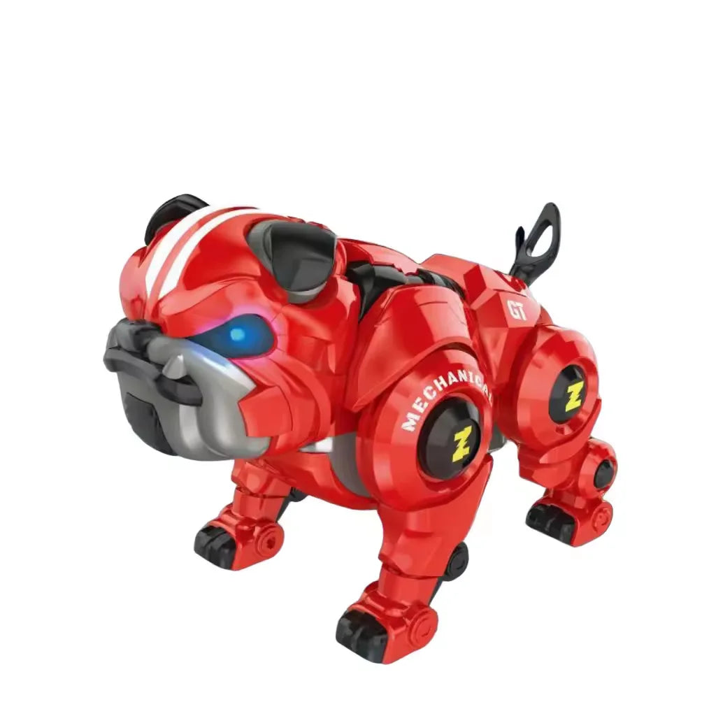 Remote Control Robot Rechargeable Programing Stunt Robo Dog with Sing, Dance, Touch Function, Robotic Dog Toy for Boys Ages 5 6 7 8 9 10+ Birthday Gifts, Red