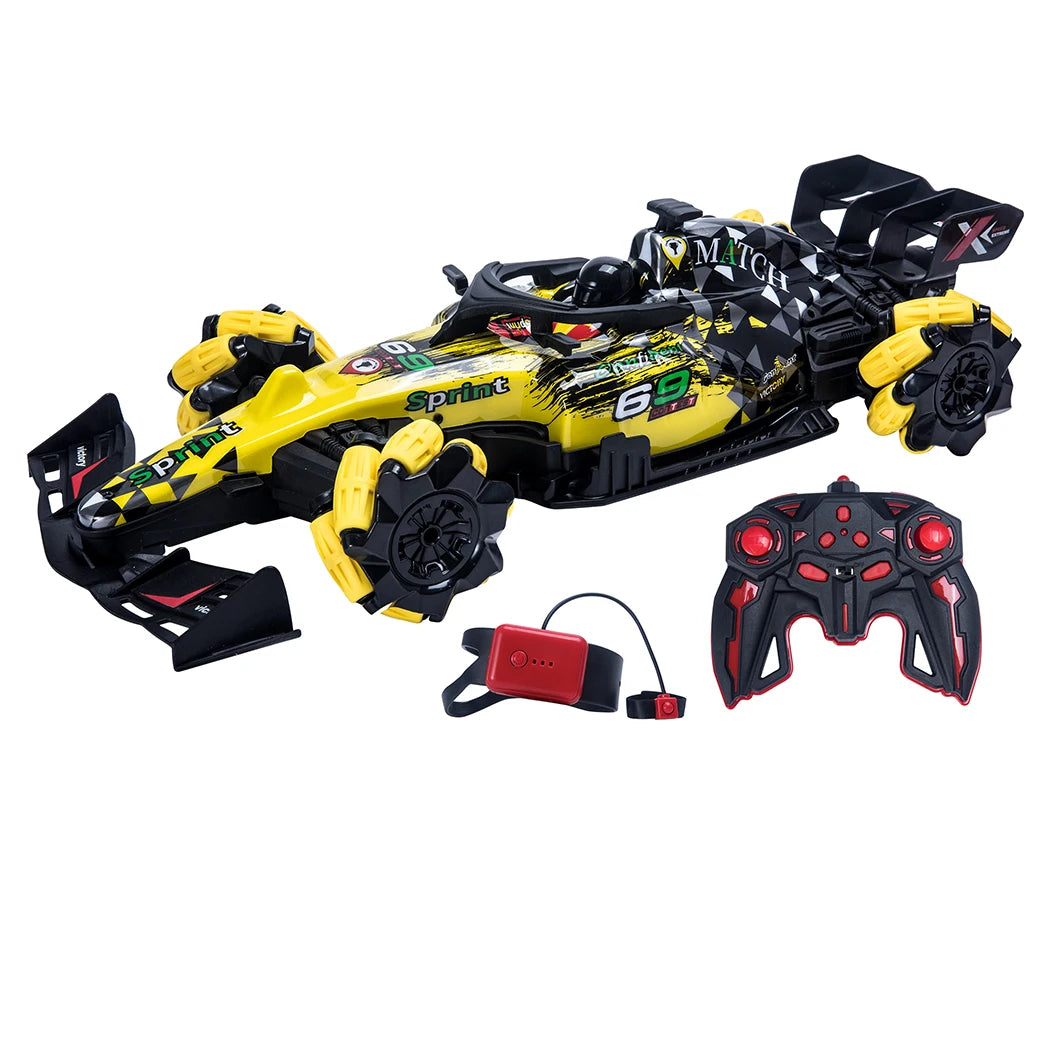 Remote Control Stunt Car 2.4GHz with Function 360° Rotation Demonstration Automatically Side Drift Dual Control Mode 1/14 Remote Control Stunt Car 3 Battery