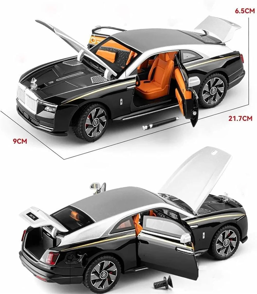 Rolls Royce Ghost Coupe Sports 1:24 Diecast Metal Toy Car (Multicolour :- Black, Blue)