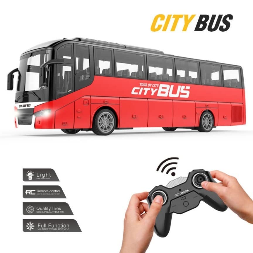 Remote Control Luxury City Bus /Rc Bus With Light/Remote Control Luxury Bus-Multicolor - Kids