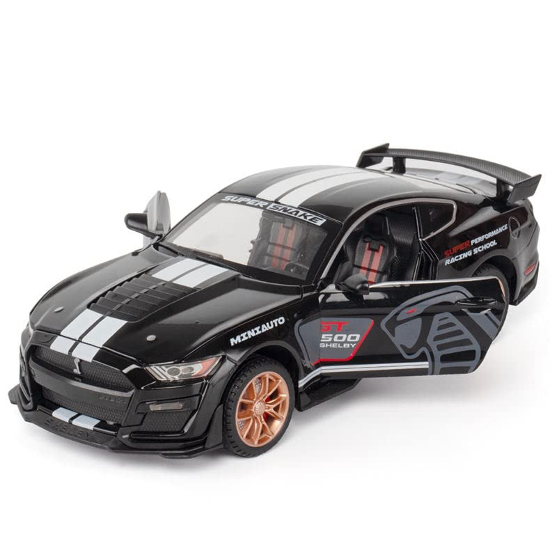 MUSTANG GT500 1:32 DIECAST METAL TOY CAR (MULTICOLOUR :- ORANGE, BLACK, BLUE, WHITE)