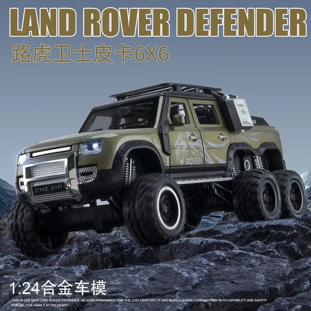 DEFENDER 6X6 1:24 DIECAST METAL TOY CAR (MULTICOLOUR : BLACK, WHITE, GREEN)