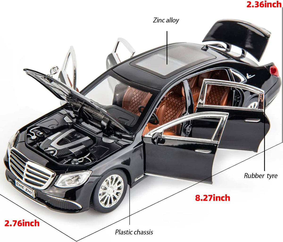 MERCEDES BENZ E300 1:24 DIECAST METAL TOY CAR (MULTICOLOUR :- BLACK, WHITE)