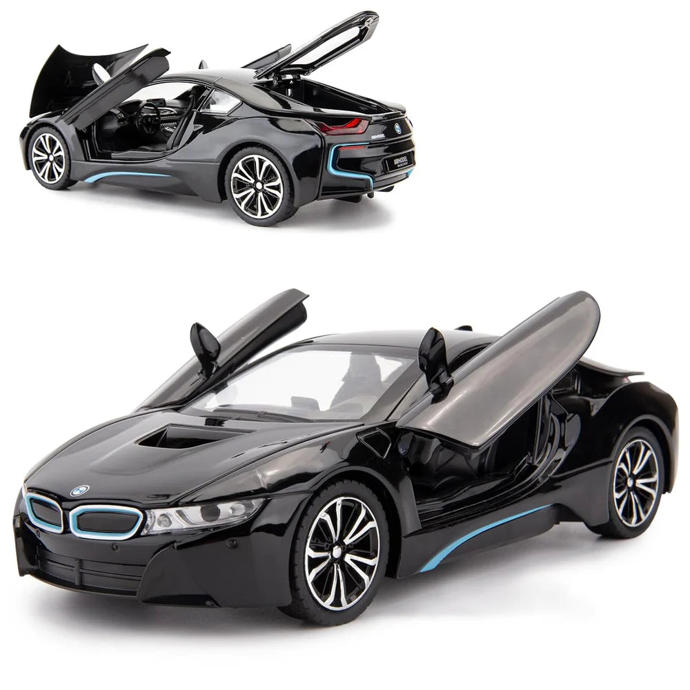 COMPATIBLE FOR BMW I8 1:24 DIECAST METAL TOY CAR (MULTICOLOUR :- WHITE, BLACK )