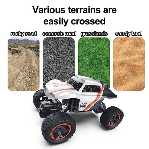 4 Wheel Metal Alloy Rock Crawler Buggy Rally Remote Control Car Monster Truck