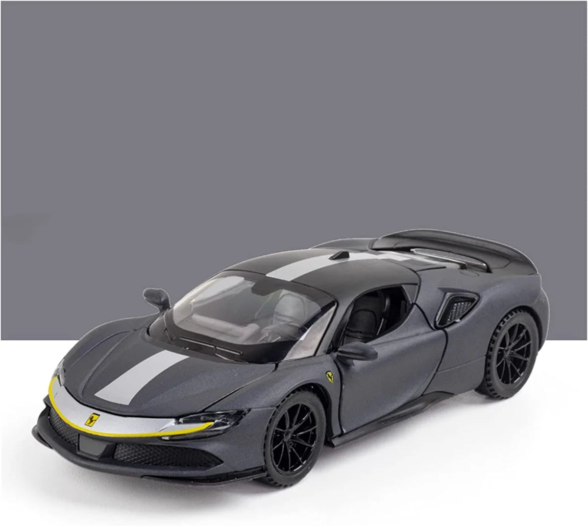 FERRARI SF90 1:32 DIECAST METAL TOY CAR (MULTICOLOUR  :- RED, YELLOW, BLACK, BLUE)