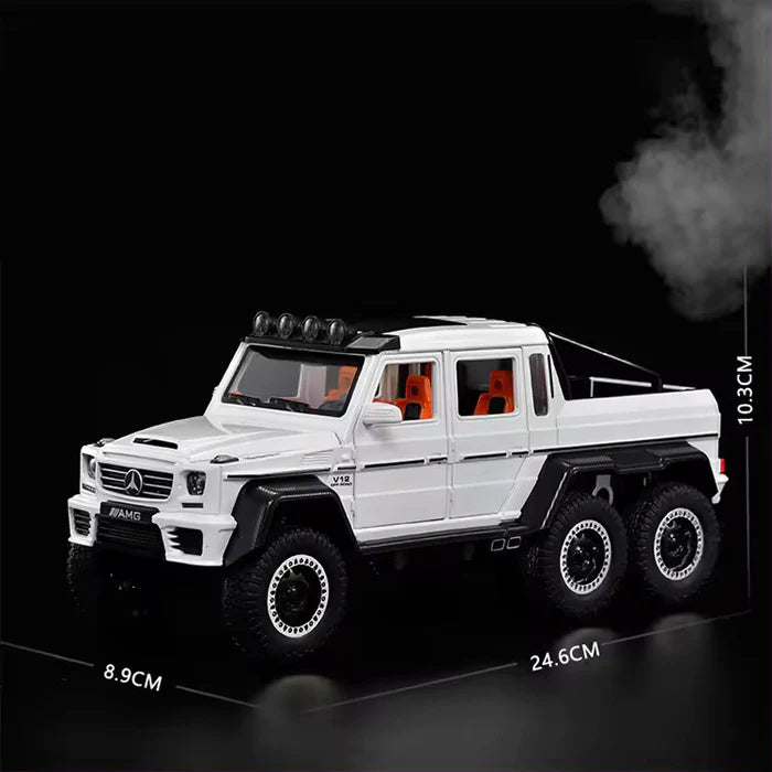 MERCEDES BENZ 6X6 AMG 1:24 DIECAST METAL TOY CAR (MULTICOLOUR :- BLACK, GOLDEN, WHITE)