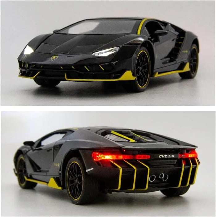 LAMBORGHINI CENTENARIO LP770 1:24 DIECAST METAL TOY CAR (MULTICOLOUR :- BLACK, RED, YELLOW)