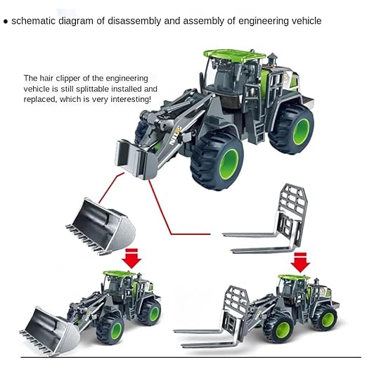 Unbreakable Excavator Bulldozer Road Roller Forklift Engineering Vehicle