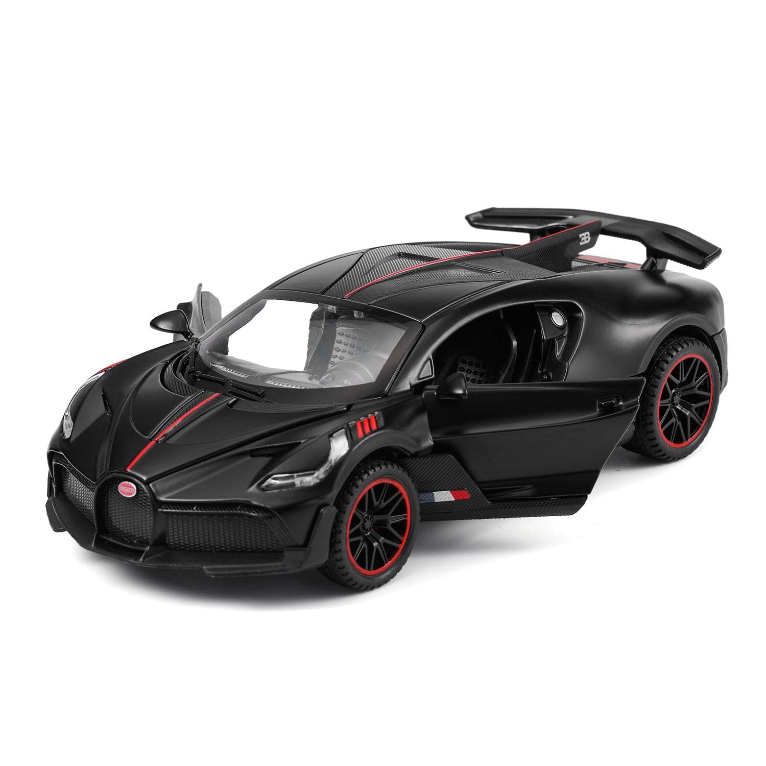 Bugatti Divo Sport 1:32 Diecast Metal Toy Car Pullback Toy Car with Sound and Light Best Toys Gifts For Kids (Multicolor, Pack Of1)