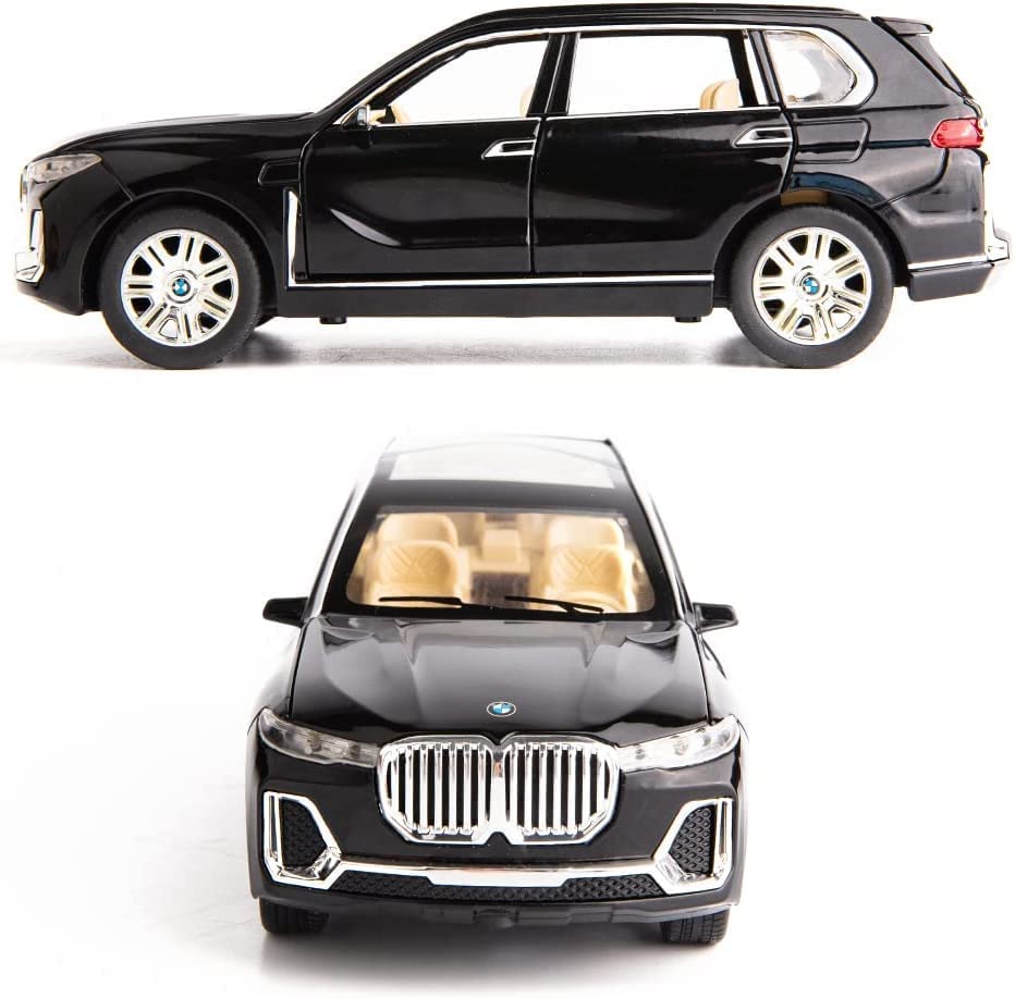 BMW X7 1:24 Die Cast Metal Toy Car Light And Sound For Kid  (Black, Red, Blue, Pack Of 1)