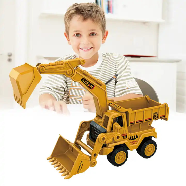 Unbreakable Construction Vehicles for Kids Pretend Play Toy