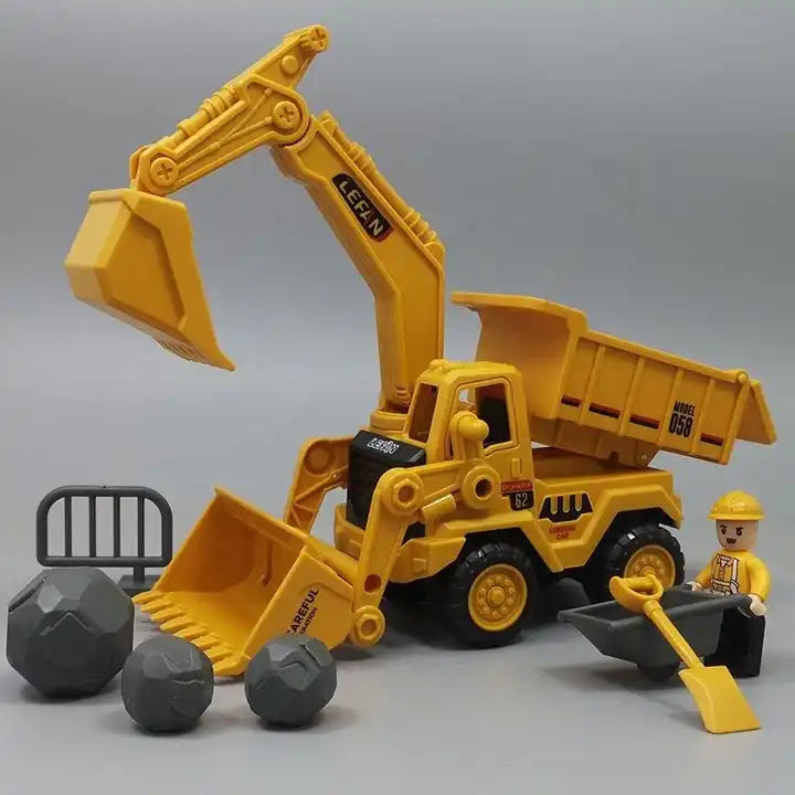 Unbreakable Construction Vehicles for Kids Pretend Play Toy