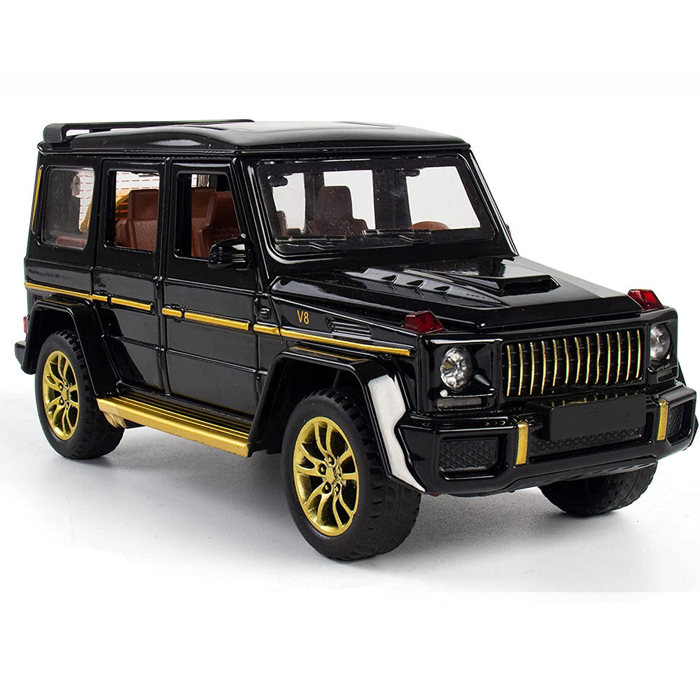 Mercedes Benz G63 1:24 Diecast Metal Toy Car Sound And Light (Black, Pack Of1)