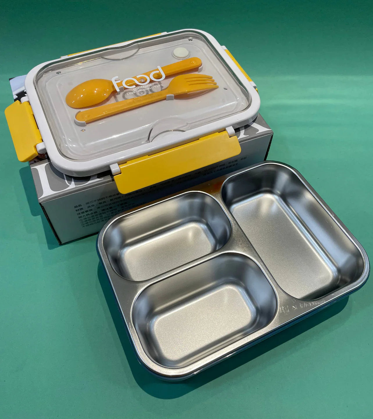 Lunch Box for Kids/Men/Women, Containers with 3 Compartments Office Lunch Box Freezer/Dishwasher Safe.