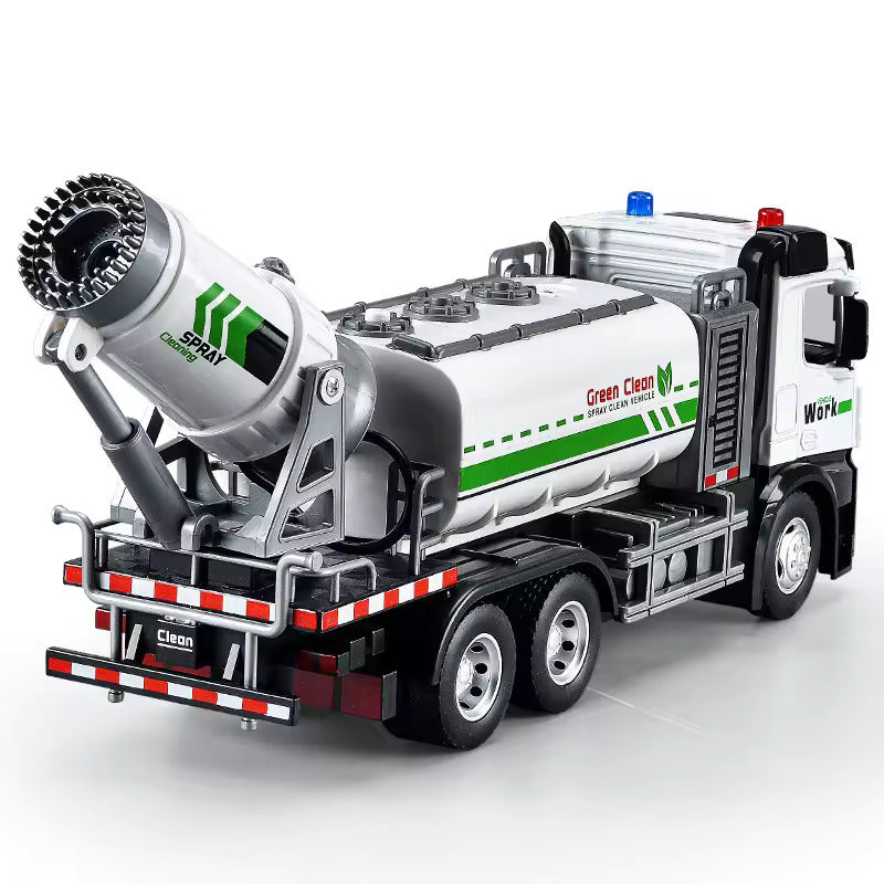 Unbreakable Metal Truck Toy Pull Back Vehicles Engineering Toys Metal Big Size Truck with Light & Sound for Kids Boys Girls (Water Spray FIRE Truck) (Color AS PER Stock)