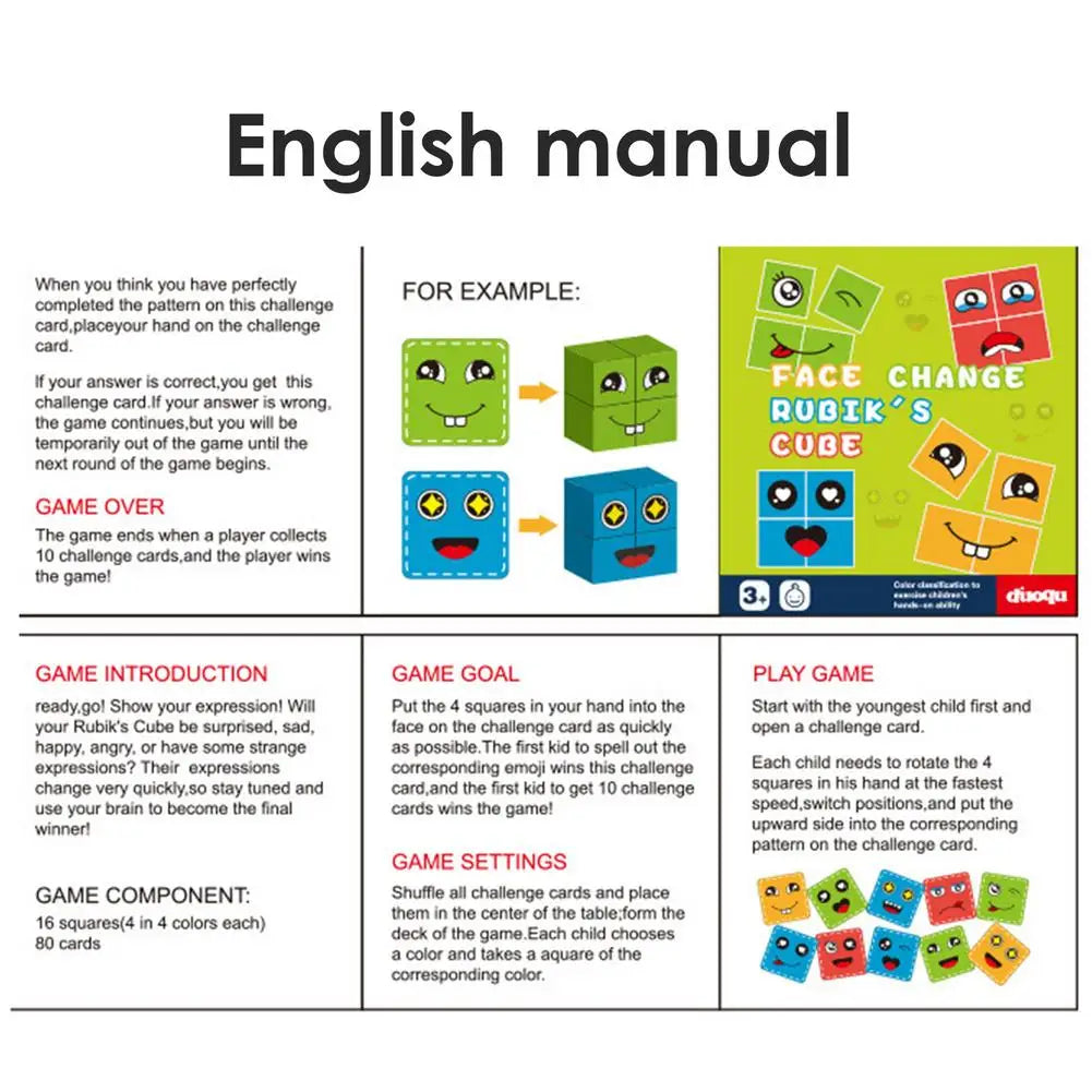 Face Changing Rubik’s Cube Toy