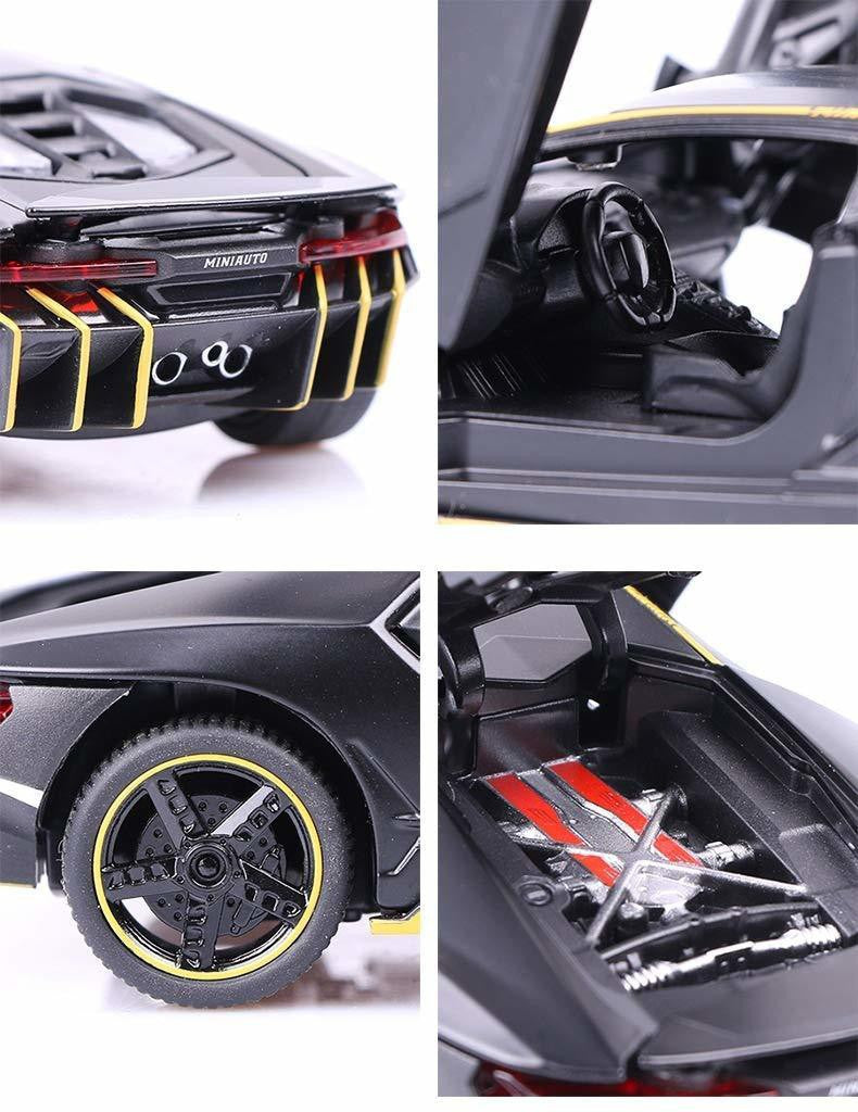 Lamborghini Sian 1:32 DieCast Metal Toy Car Light & Sound (Multicolour :- Red, Green, Black, Blue)