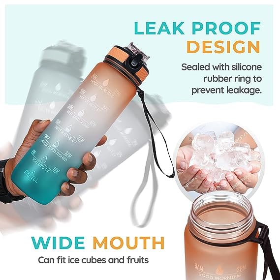 Premium Motivational Water Bottle