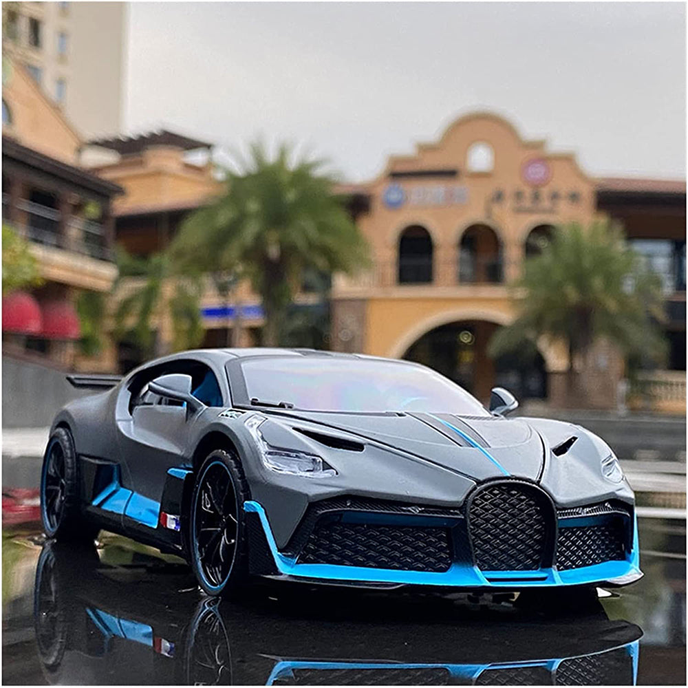 Bugatti Divo Sport 1:32 Diecast Metal Toy Car Pullback Toy Car with Sound and Light Best Toys Gifts For Kids (Multicolor, Pack Of1)