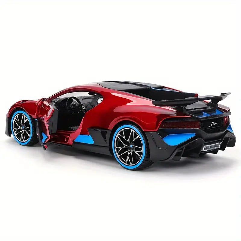 Bugatti Divo Sport 1:32 Diecast Metal Toy Car Pullback Toy Car with Sound and Light Best Toys Gifts For Kids (Multicolor, Pack Of1)