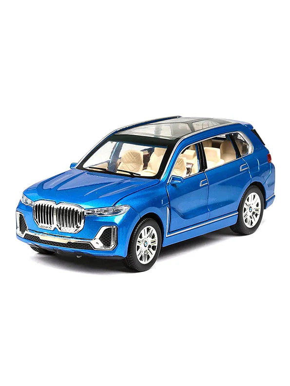 BMW X7 1:24 Die Cast Metal Toy Car Light And Sound For Kid  (Black, Red, Blue, Pack Of 1)