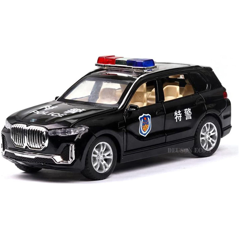 BMW Police Car 1:32 Diecast Metal Toy Car (Multicolor)