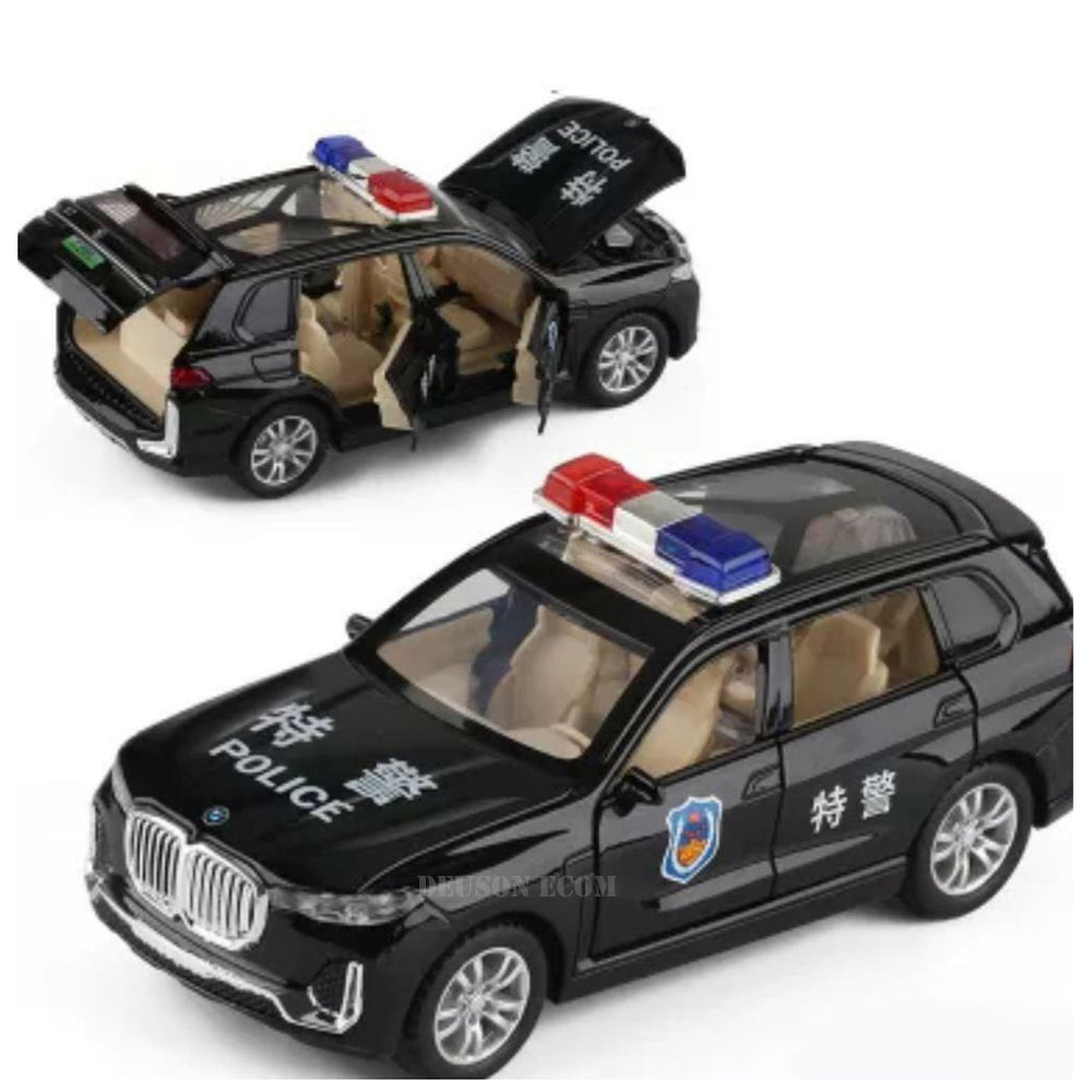 BMW Police Car 1:32 Diecast Metal Toy Car (Multicolor)