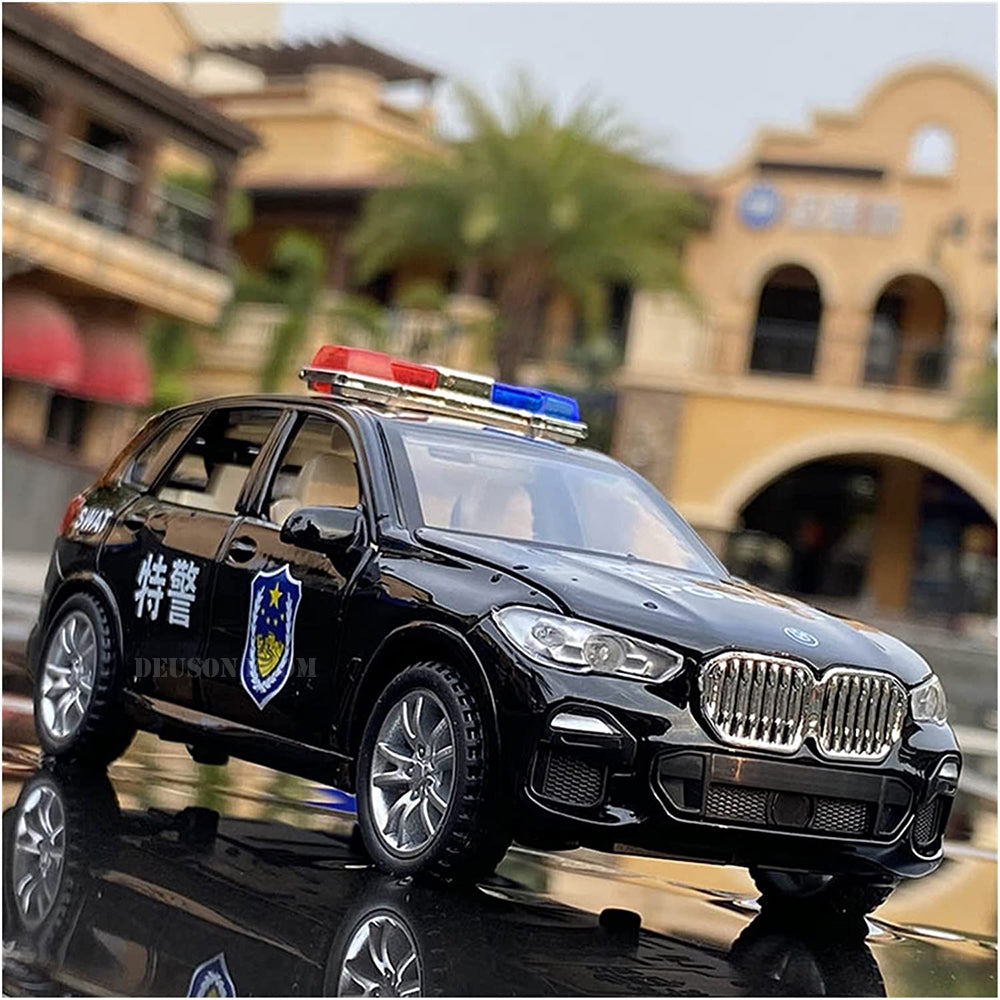 BMW Police Car 1:32 Diecast Metal Toy Car (Multicolor)