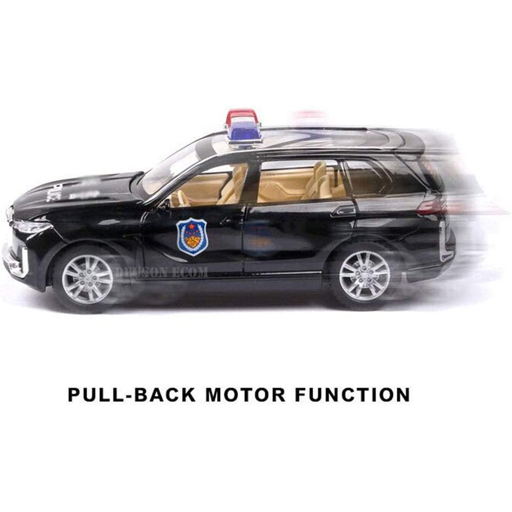 BMW Police Car 1:32 Diecast Metal Toy Car (Multicolor)