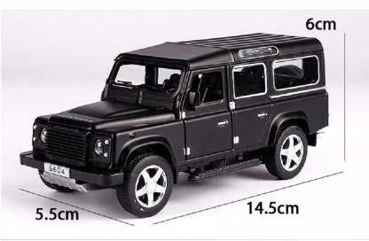 LAND ROVER DEFENDER 1:32 DIECAST METAL TOY CAR PULL BACK WITH OPENABLE DOORS & LIGHT, MUSIC TOY VEHICLE FOR KIDS [SIZE:-15 CM*6CM*5.5CM] [MULTICOLOR]