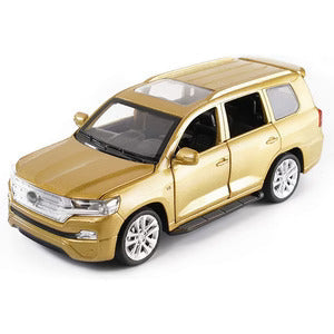 Toyota Land Cruiser Prado 1:32 Diecast Metal Car Model Toy With Music (4 Color Available 1 Color Send)