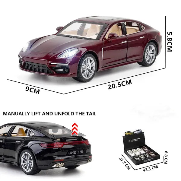 Porsche Panamera 1:24 Diecast Metal Toy Car Best Gifts For Kid Collector (Multicolor, Pack Of1)