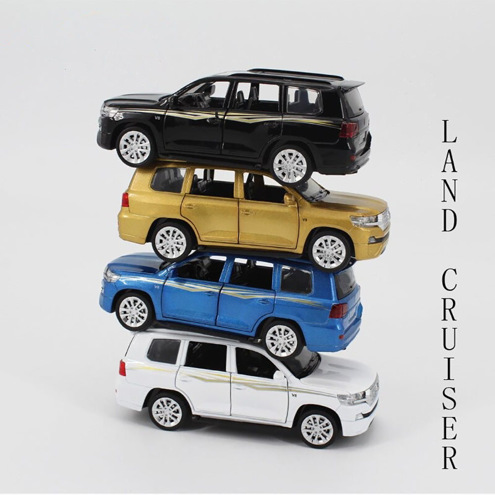 Toyota Land Cruiser Prado 1:32 Diecast Metal Car Model Toy With Music (4 Color Available 1 Color Send)