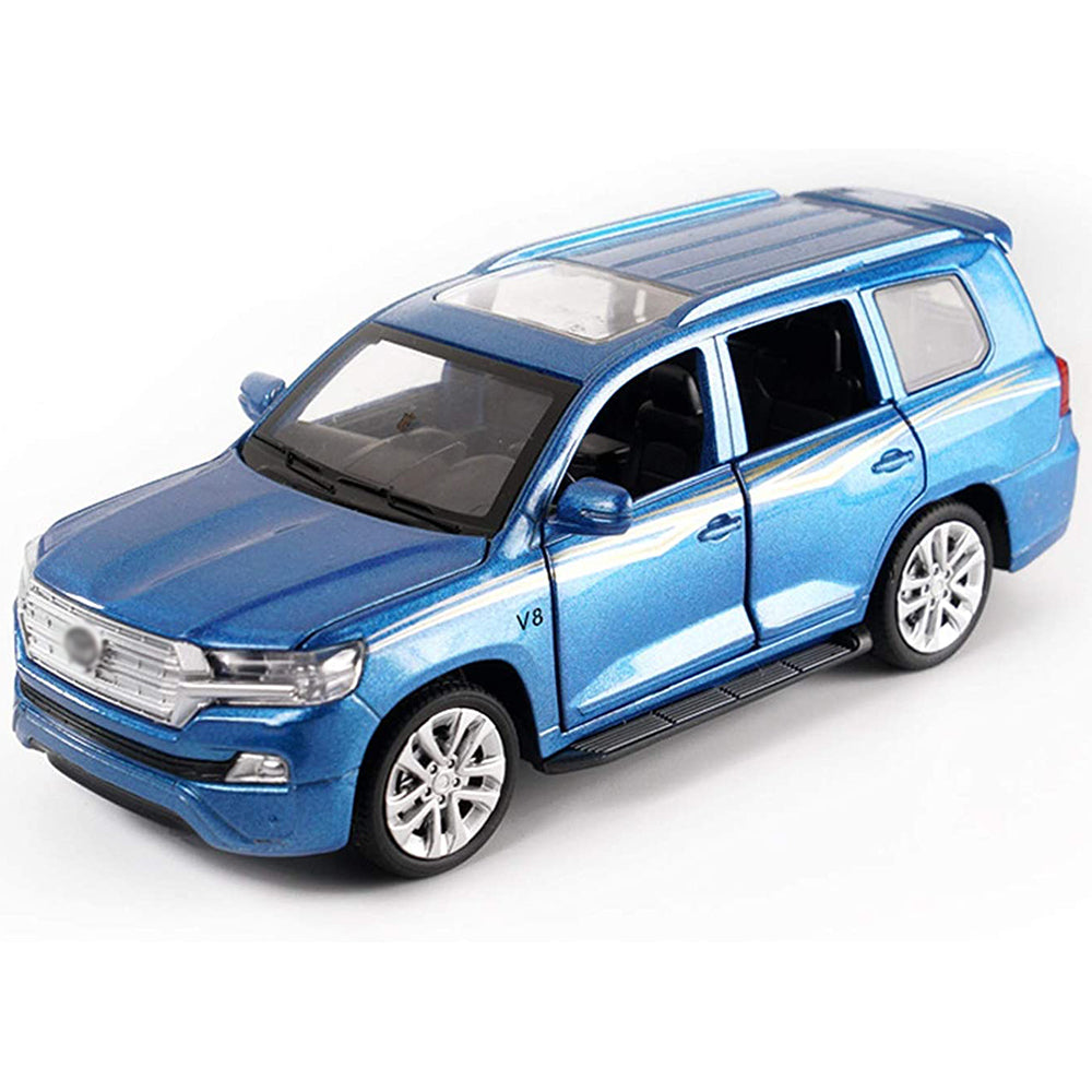 Toyota Land Cruiser Prado 1:32 Diecast Metal Car Model Toy With Music (4 Color Available 1 Color Send)